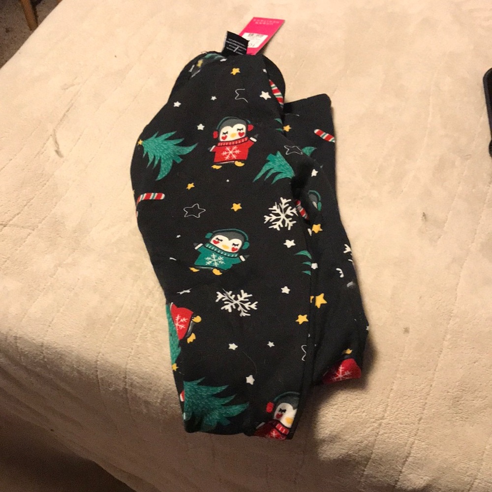 Black medium Christmas leggings